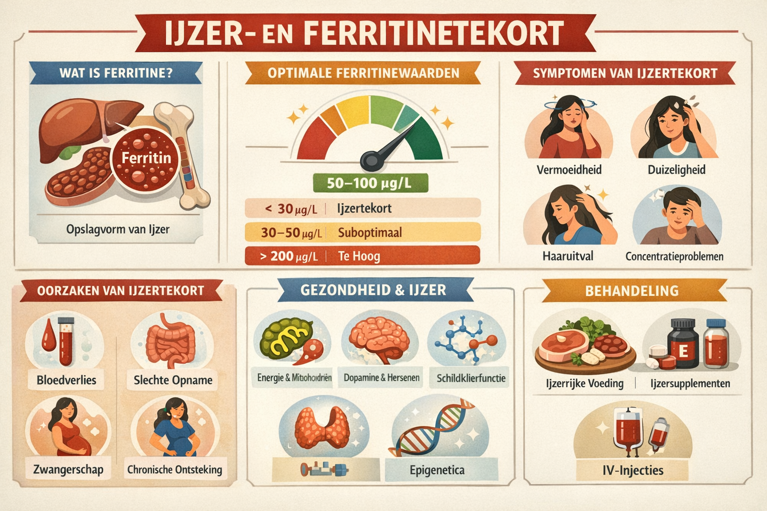 IJzer- en ferritinetekort